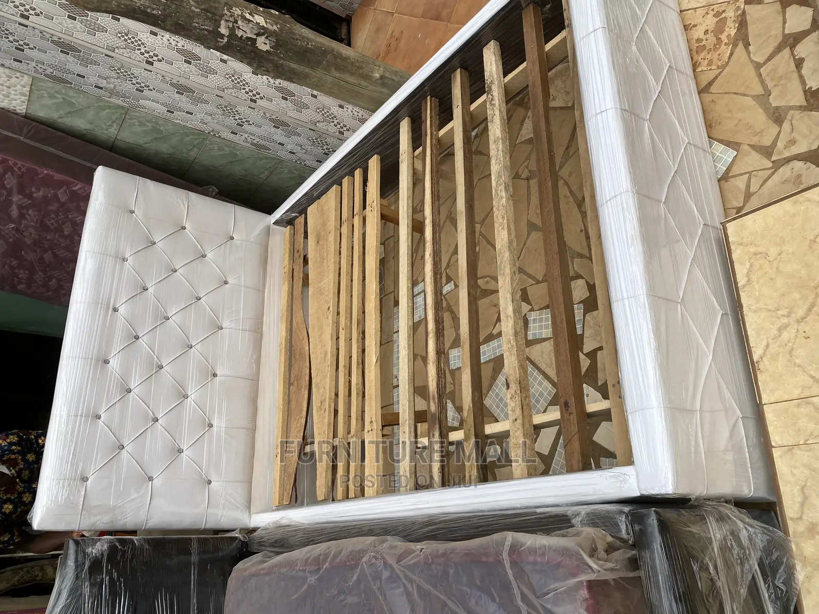 Excellent White Bed Frame Available as Seen. Free Deliv