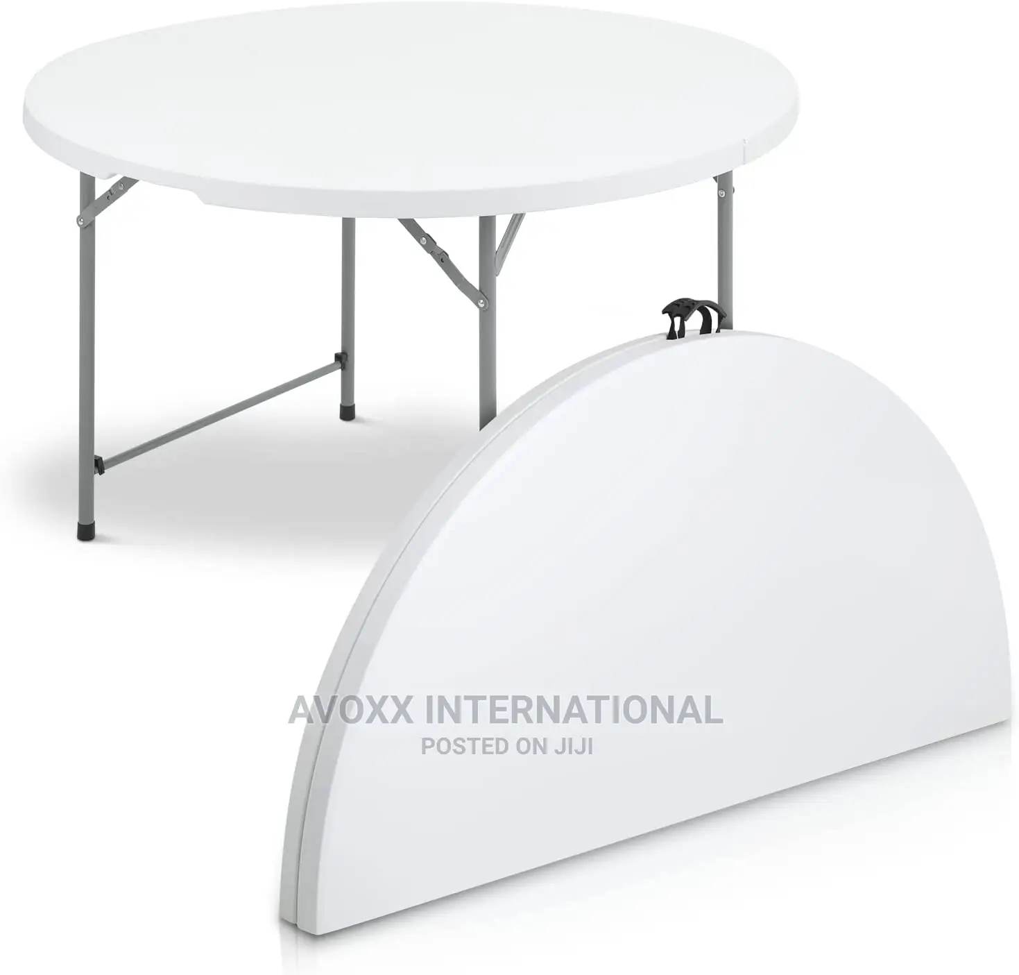 30122 4ft Round Folding Table for Indoor and Outdoor Use