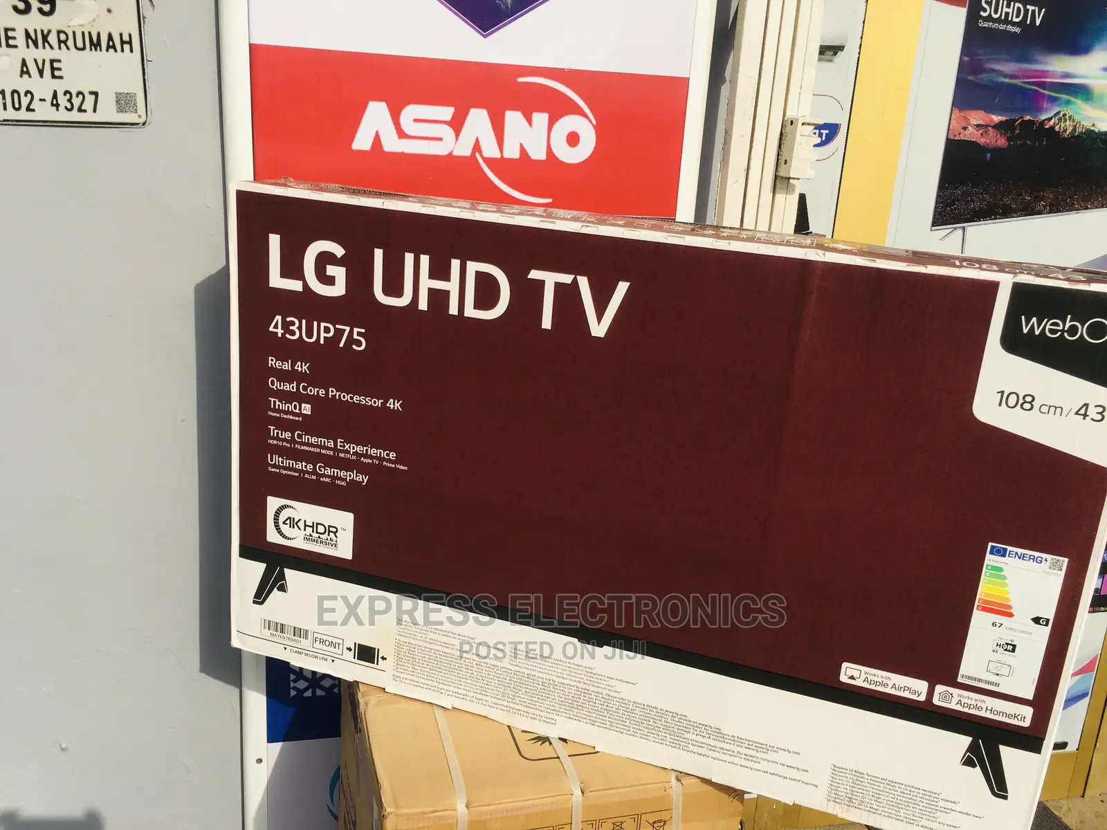 Crystal 2023 LG 43”Up75 Smart Uhd TV