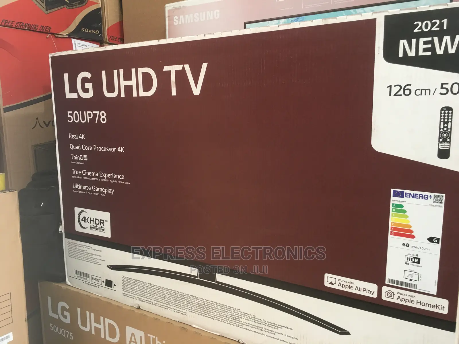 No.1 Quality 50”UP7800 UHD Clear Cinema Experience LG Tv