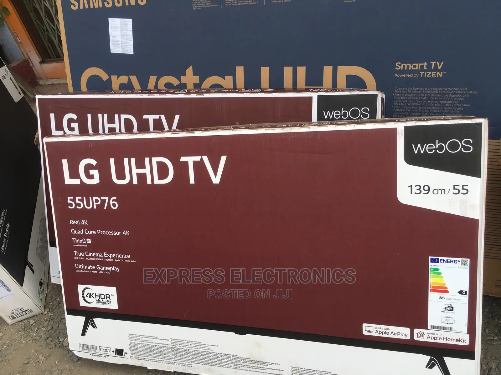 Cool Discount on 55”UHD Smart LG Up76 Tv +Wallmount