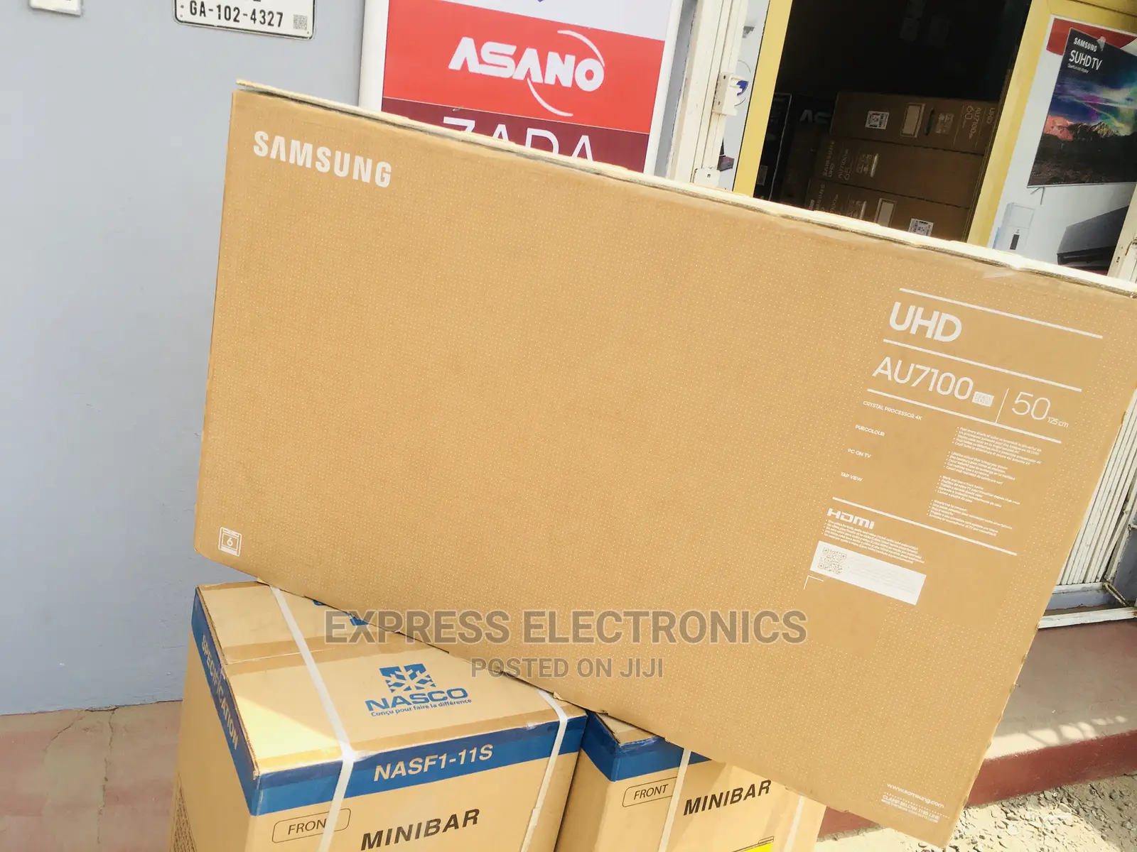 Durable New Samsung 50”Au7172 UHD Led Smart Tv +Mount