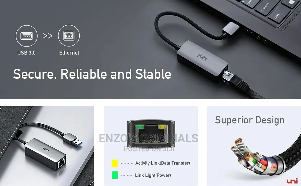 Usb 3.0 To Rj45 Gigabit Network Ethernet Premium Quality