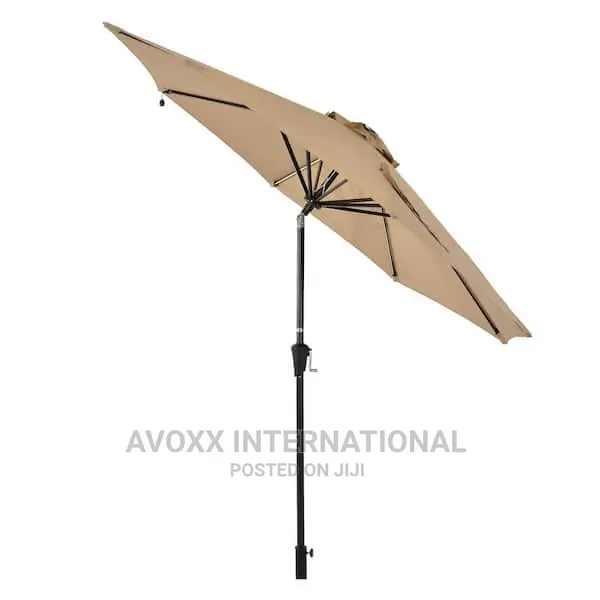 Boyel Living 9-Ft Patio Umbrella With LED Lights - Beige