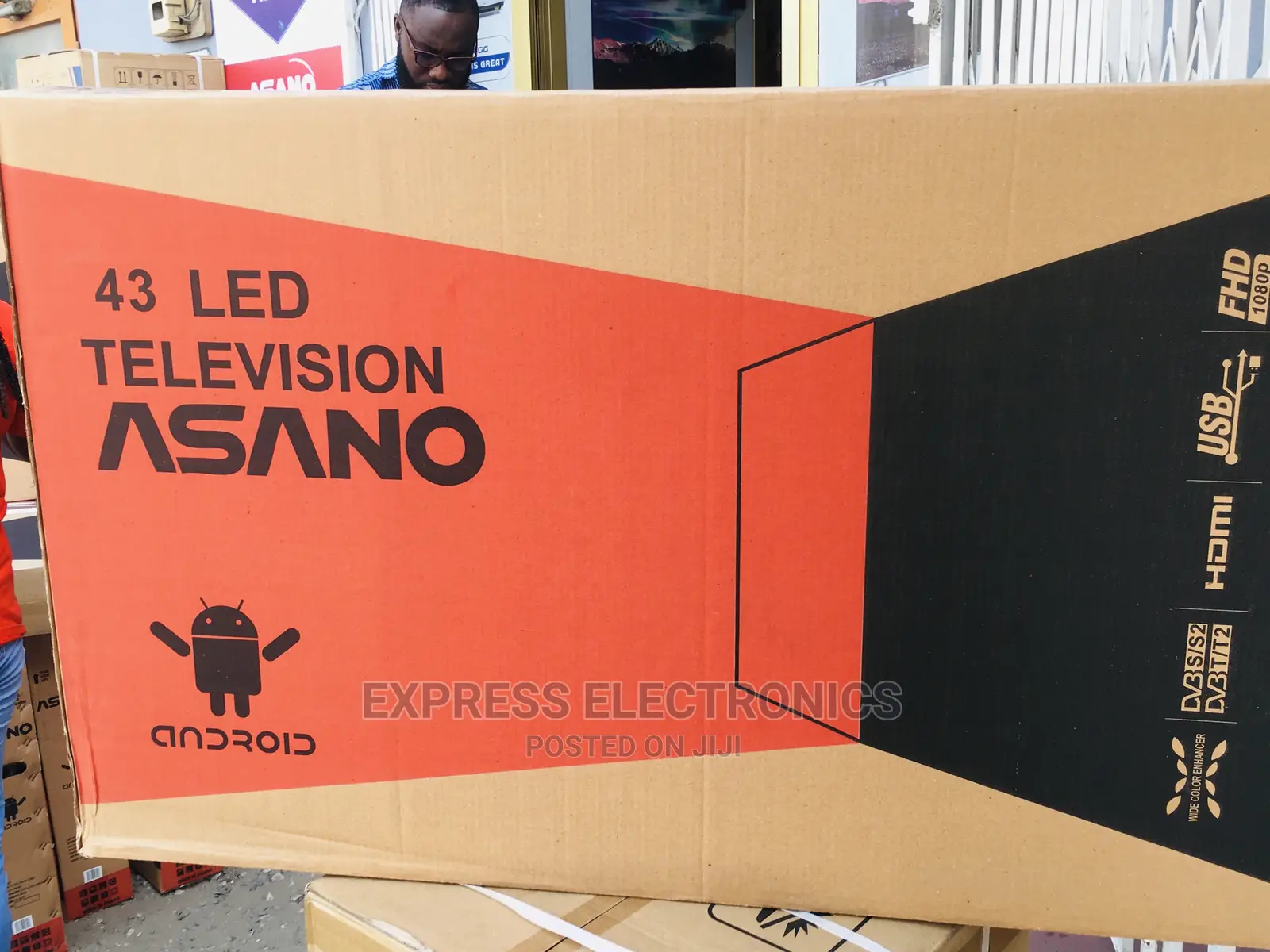 Frameless New 43”FHD Digital Satellite Asano Tv +Dstv