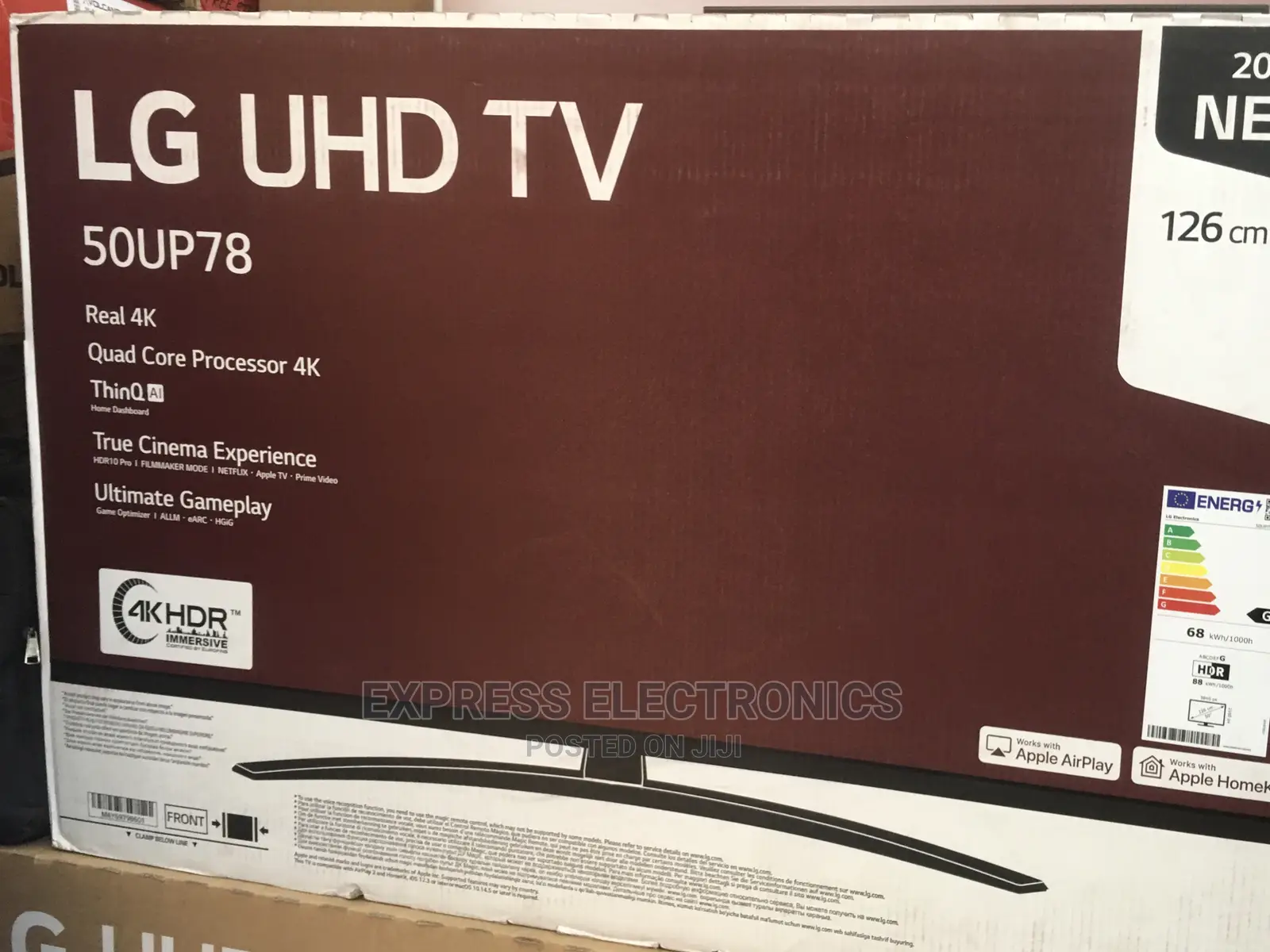 Latest Arrivals of 50”UP78 Real Smart UHD LG Tv +Mount