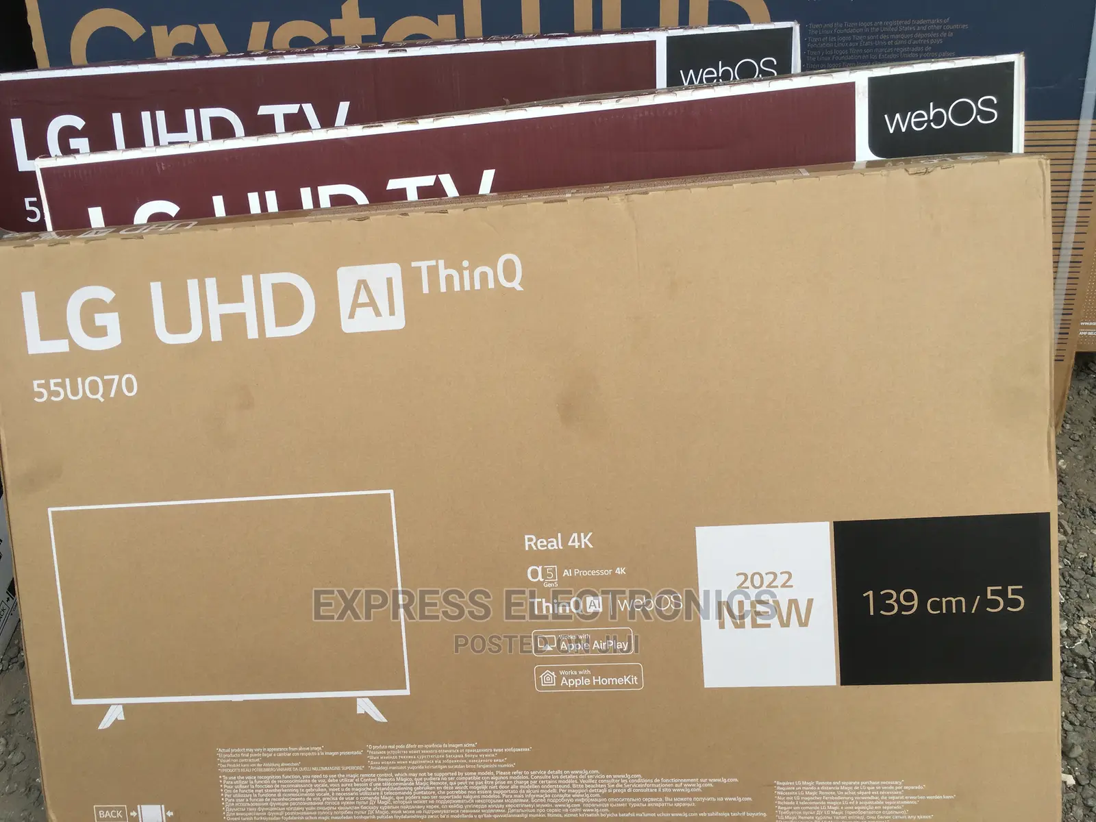 Latest Update on 55”UQ70003 LG UHD Smart Tv +Wallmount
