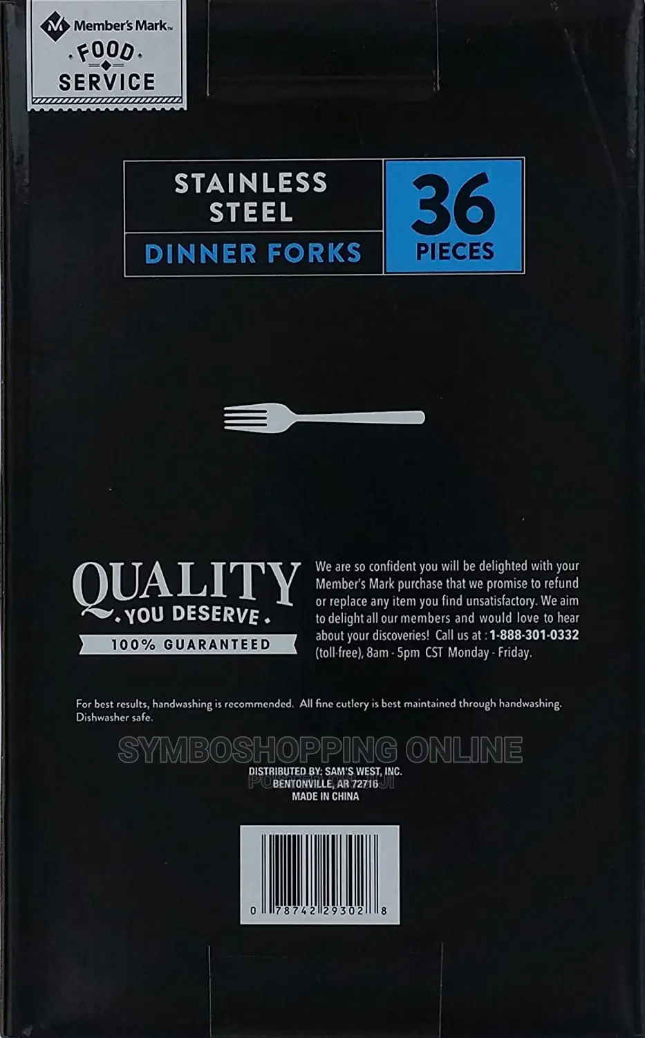 Member's Mark Stainless Steel Dinner Fork 36 Pieces
