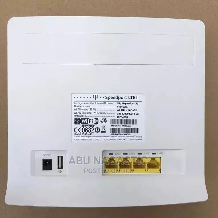 Unlocked Huawei B593 4G LTE Router