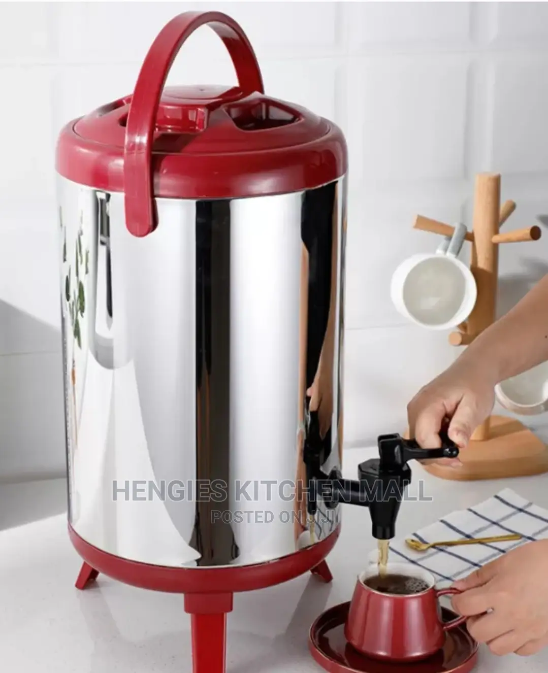 Stainless Steel Milk Tea Bucket Dispenser 8l