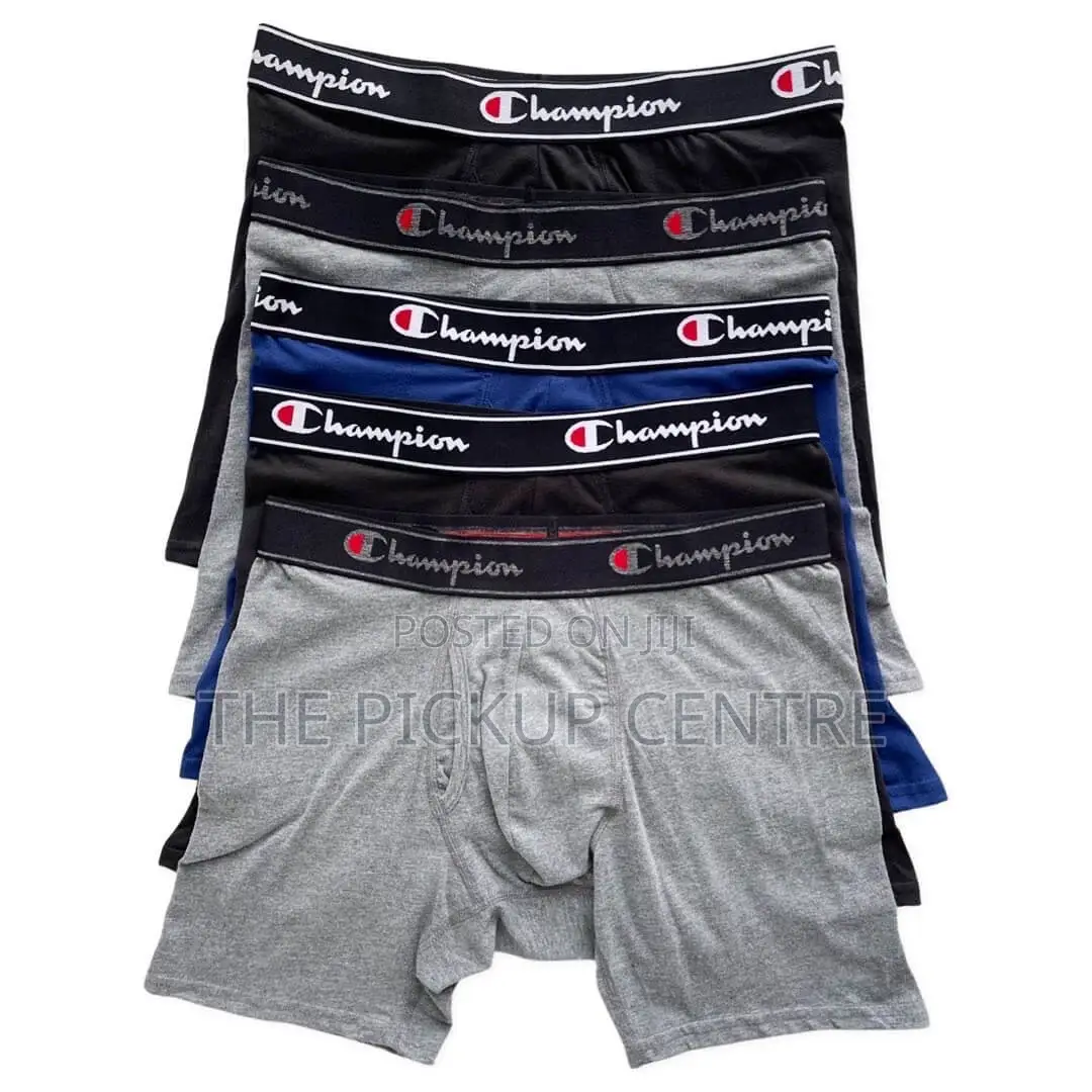 Champion Elite Boxer Briefs Large 36"-38" (5 Briefs/Pack)