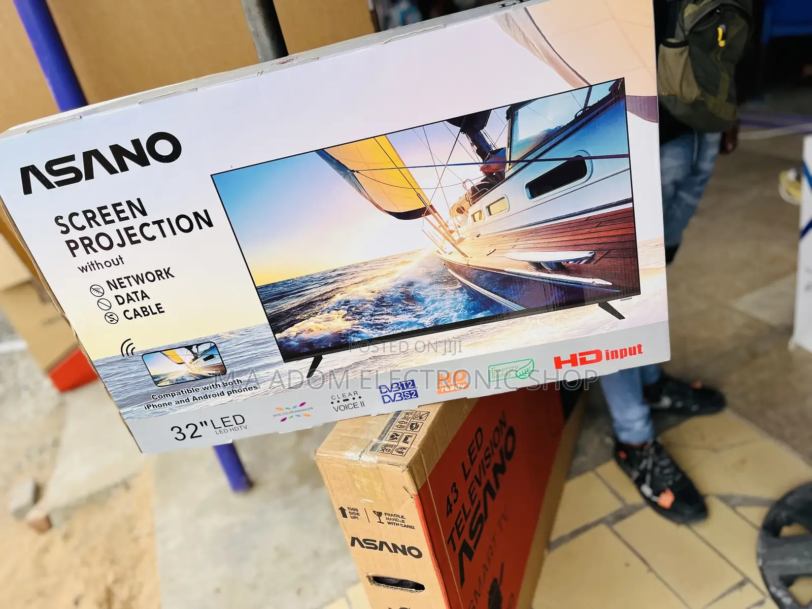 Asano 32” Framless Digital S2 Led Tv With Screen Protection