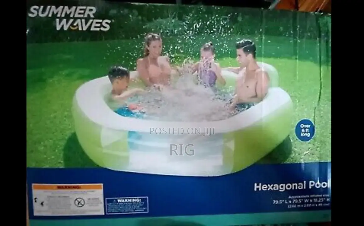 Summer Wave Hexagonal Family Pool 6ft+