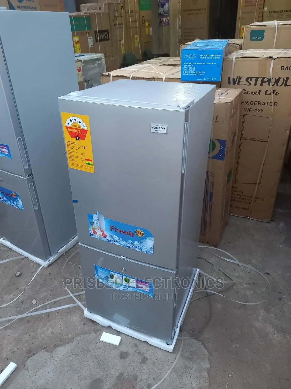 Westpool Durable Fridge 117 Litres Bottom Freezer (4stars)