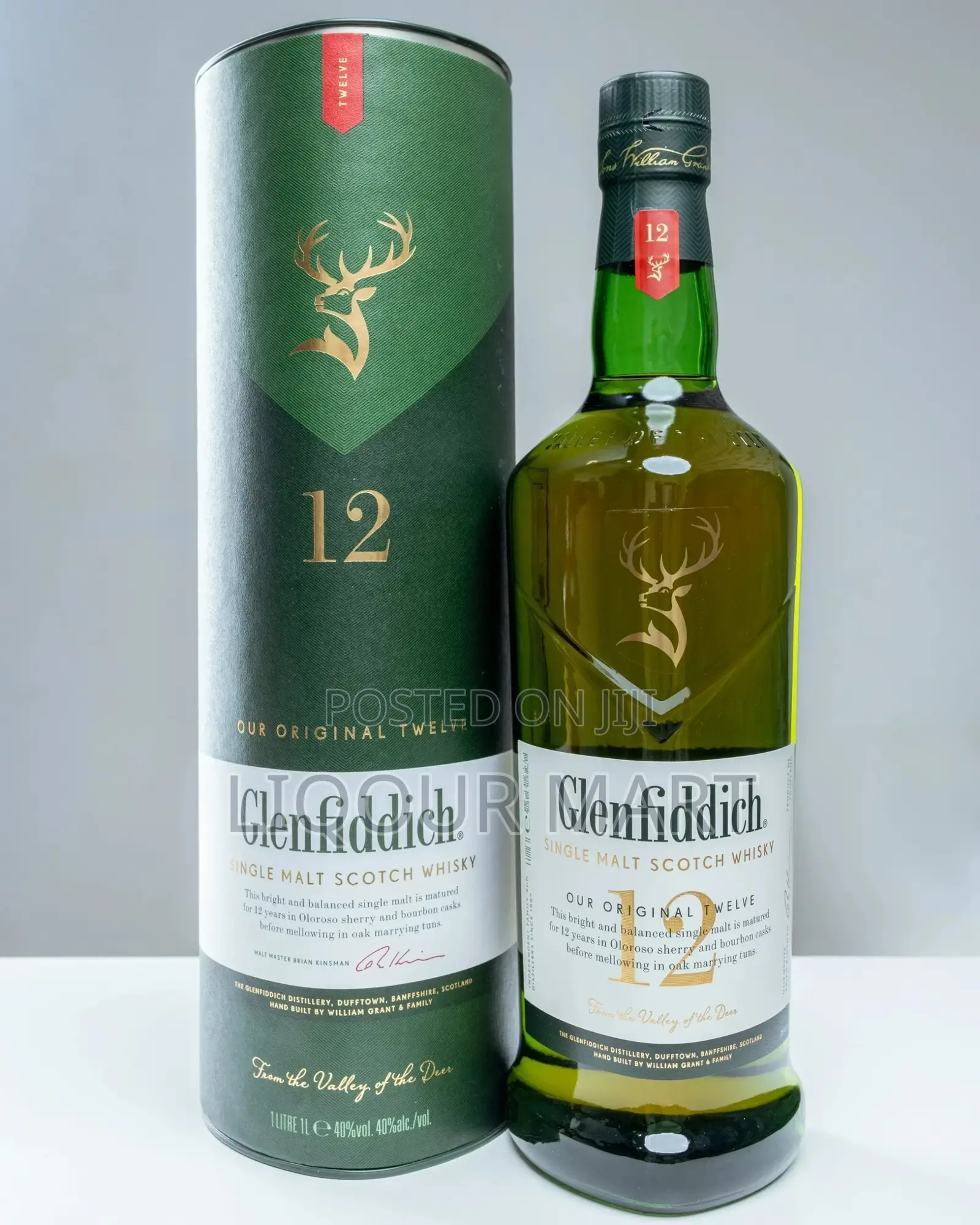 1l Glenfiddich 12yrs Single Malt Scotch Whisky 1l