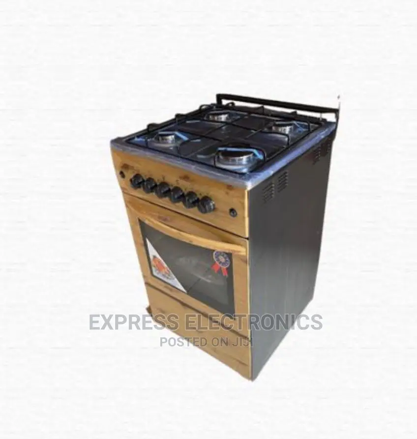 Volcano 5C.X1LW-GILK Gas Cooker - 4 Burner - Light Wooden