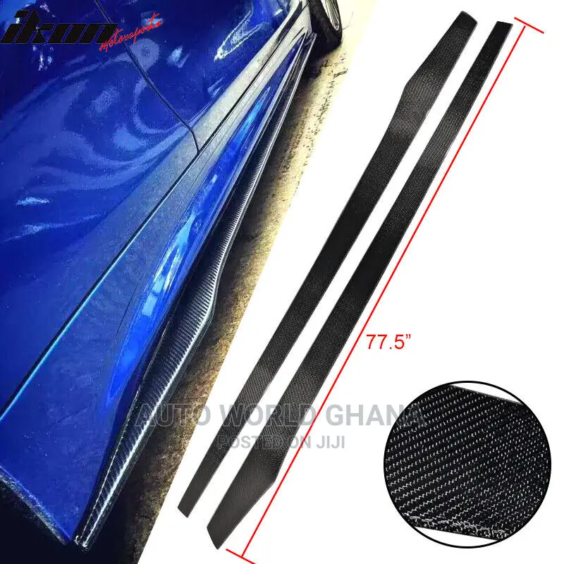 Carbon Fiber Side Skirt F30 C300 Accord Camry Audi Civic