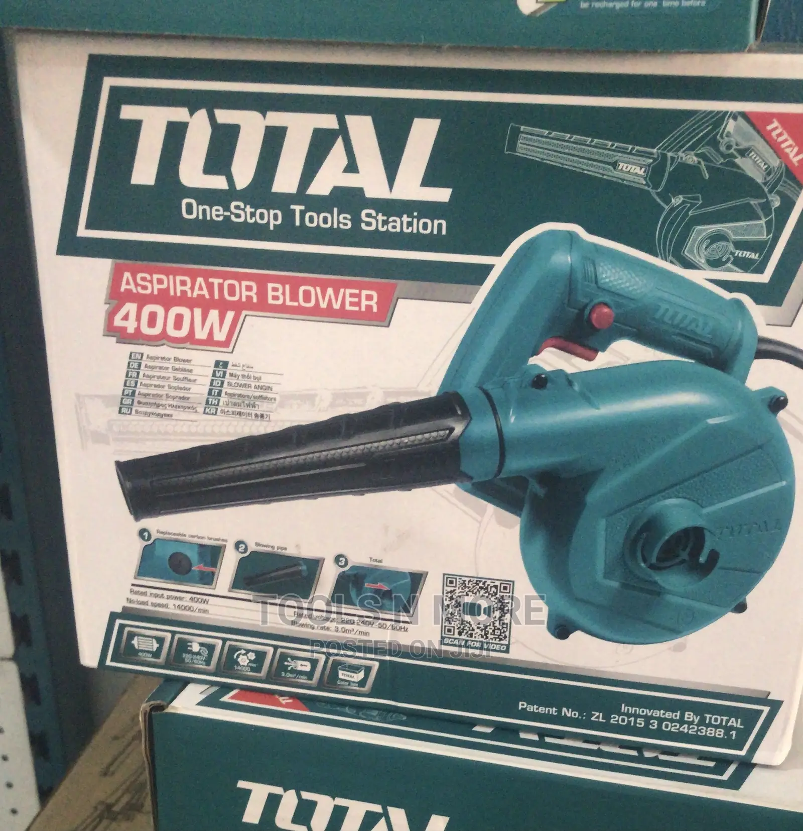 TOTAL Aspirator Blower (400W)