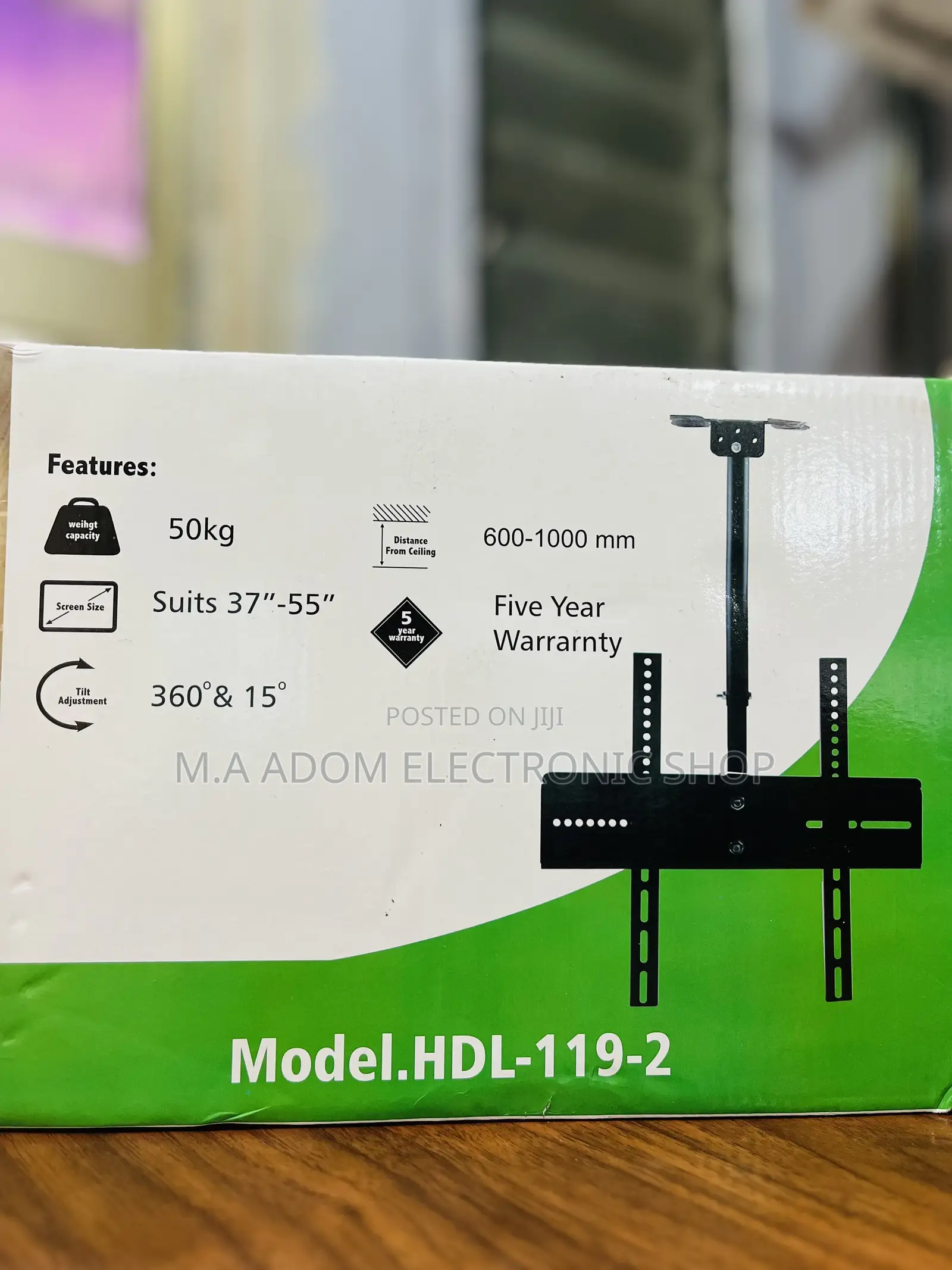 Adjustable Tilting Ceiling Mount for Led Tvs