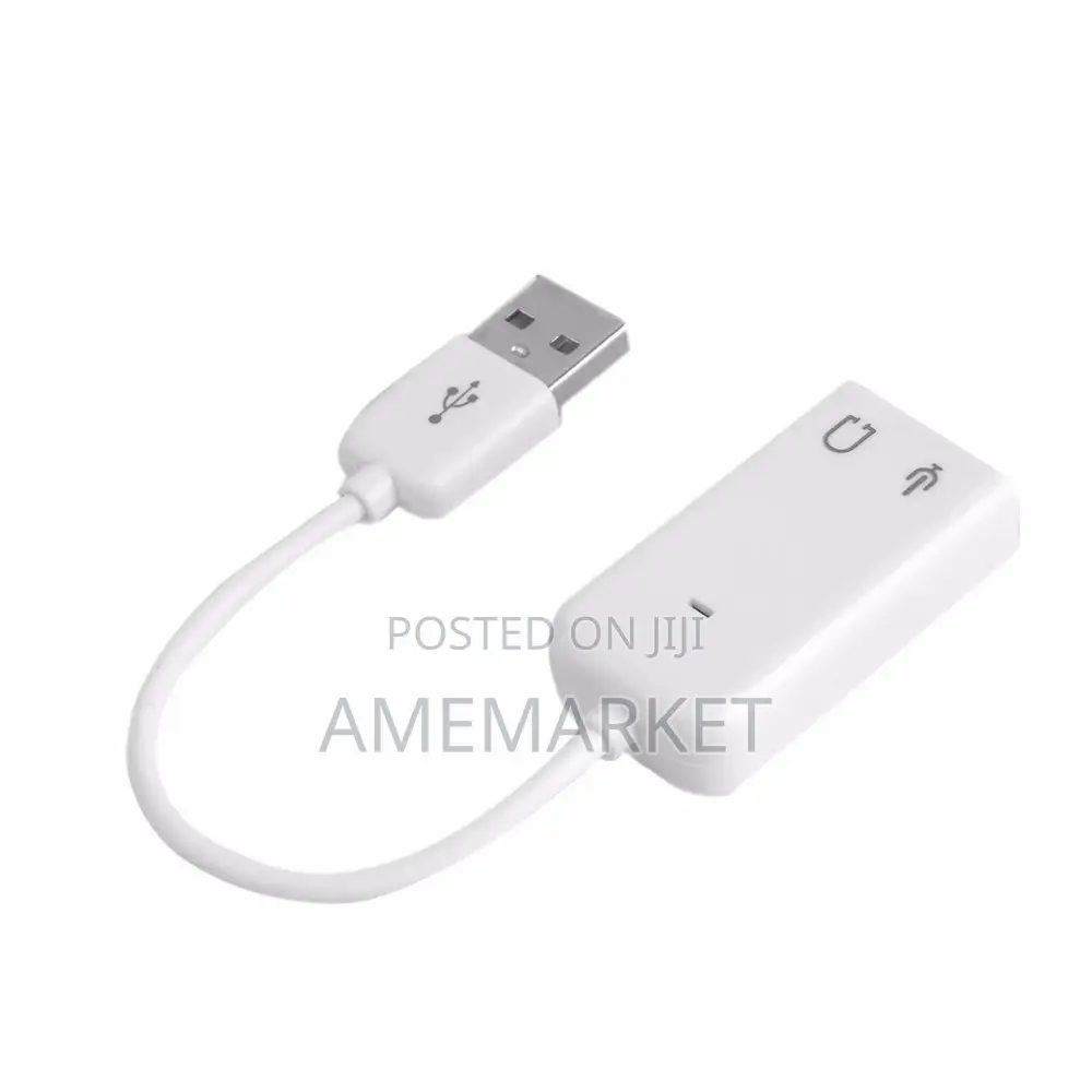External USB Audio Sound Card Adaptor 3D Virtual 7.1 Channel