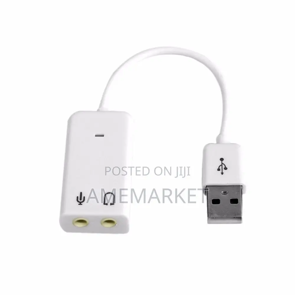 External USB Audio Sound Card Adaptor 3D Virtual 7.1 Channel