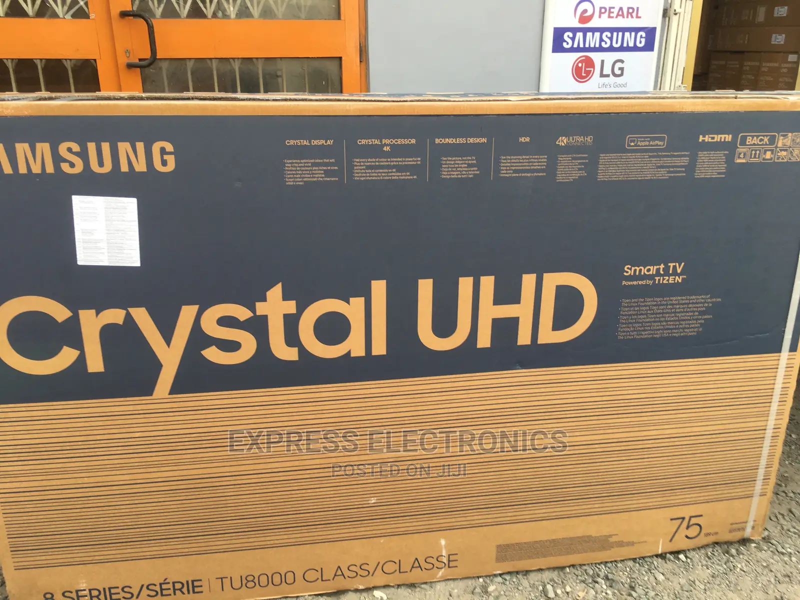 Samsung Tu8000 75”UHD Smart Authentic Tv +Dstv