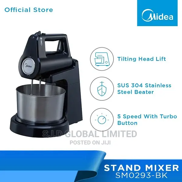 Midea Hm0293a 2litre Stand Mixer