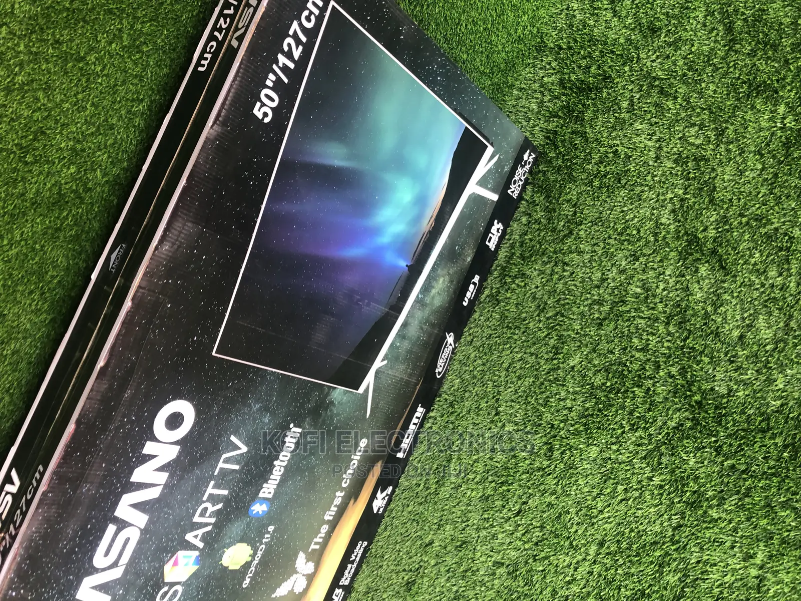 Asano 50 Inch Slim Digital Satellite LED Smart UHD TV