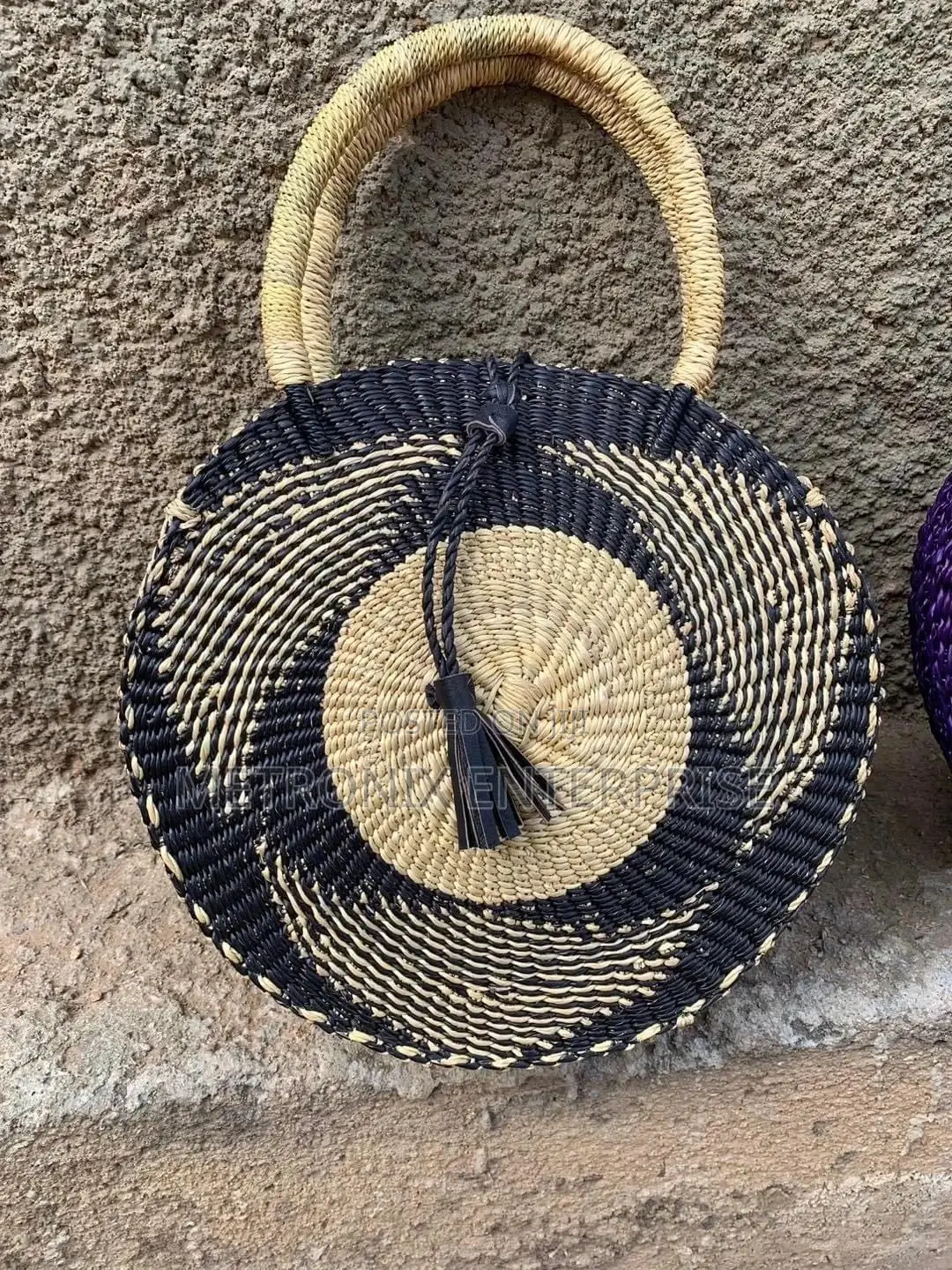African Straw Basket