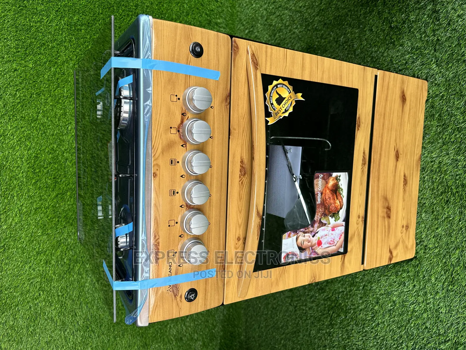 Light Wooden Brand New Volcano 4BURNER Gas Stove With Knobs