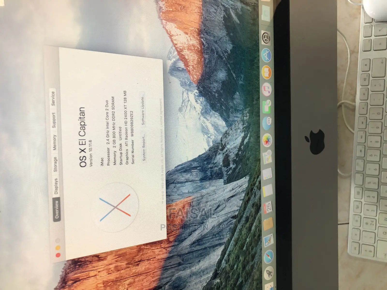 Desktop Computer Apple iMac 2GB Intel Core 2 Duo HDD 250GB