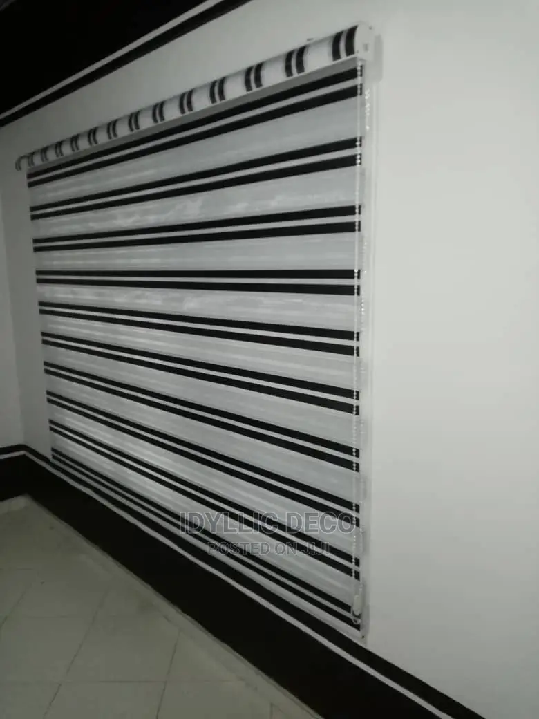 Gigantic Zebra Curtain Blinds for Shops, Hotels Etc