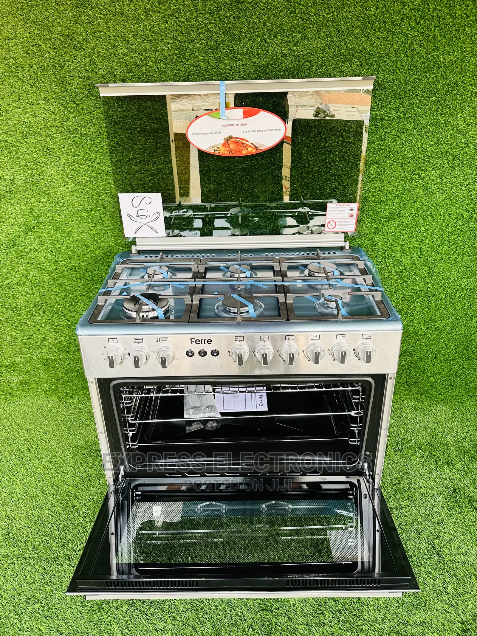Grilling System Ferre 6burner Gas Oven *Sliver Stove Cooker