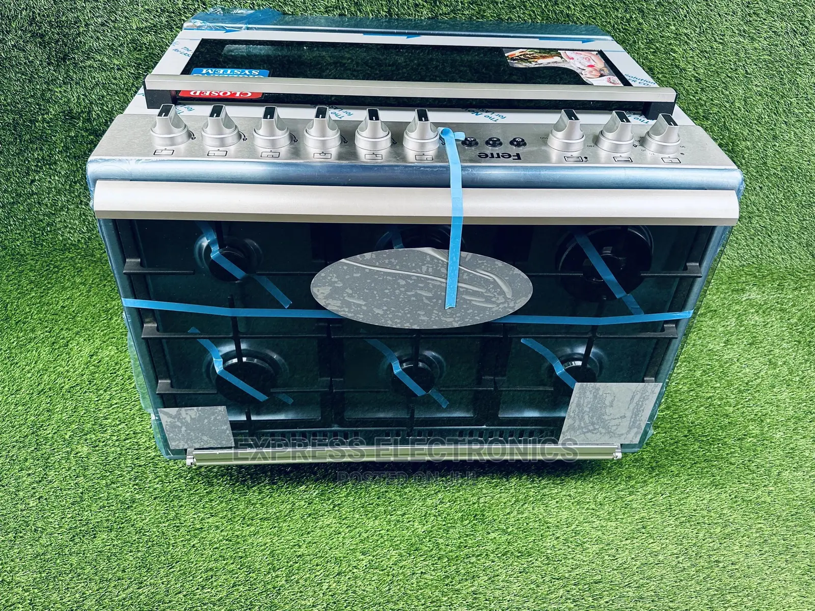Ferre 6burner Gas Oven Stove Bake Cooker With Sliver Knobs