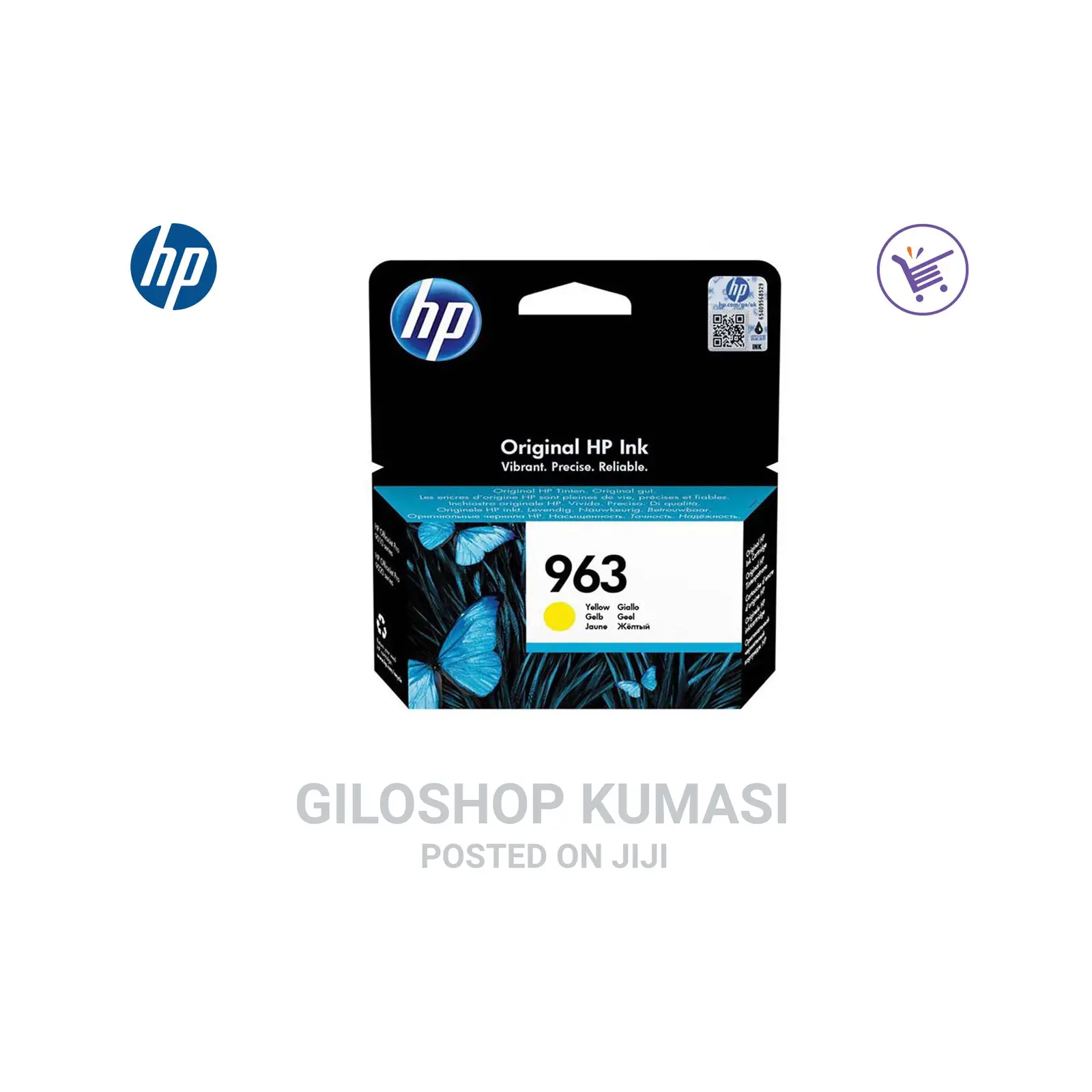 Hp 963 Yellow Original Ink Cartridge 3ja25ae
