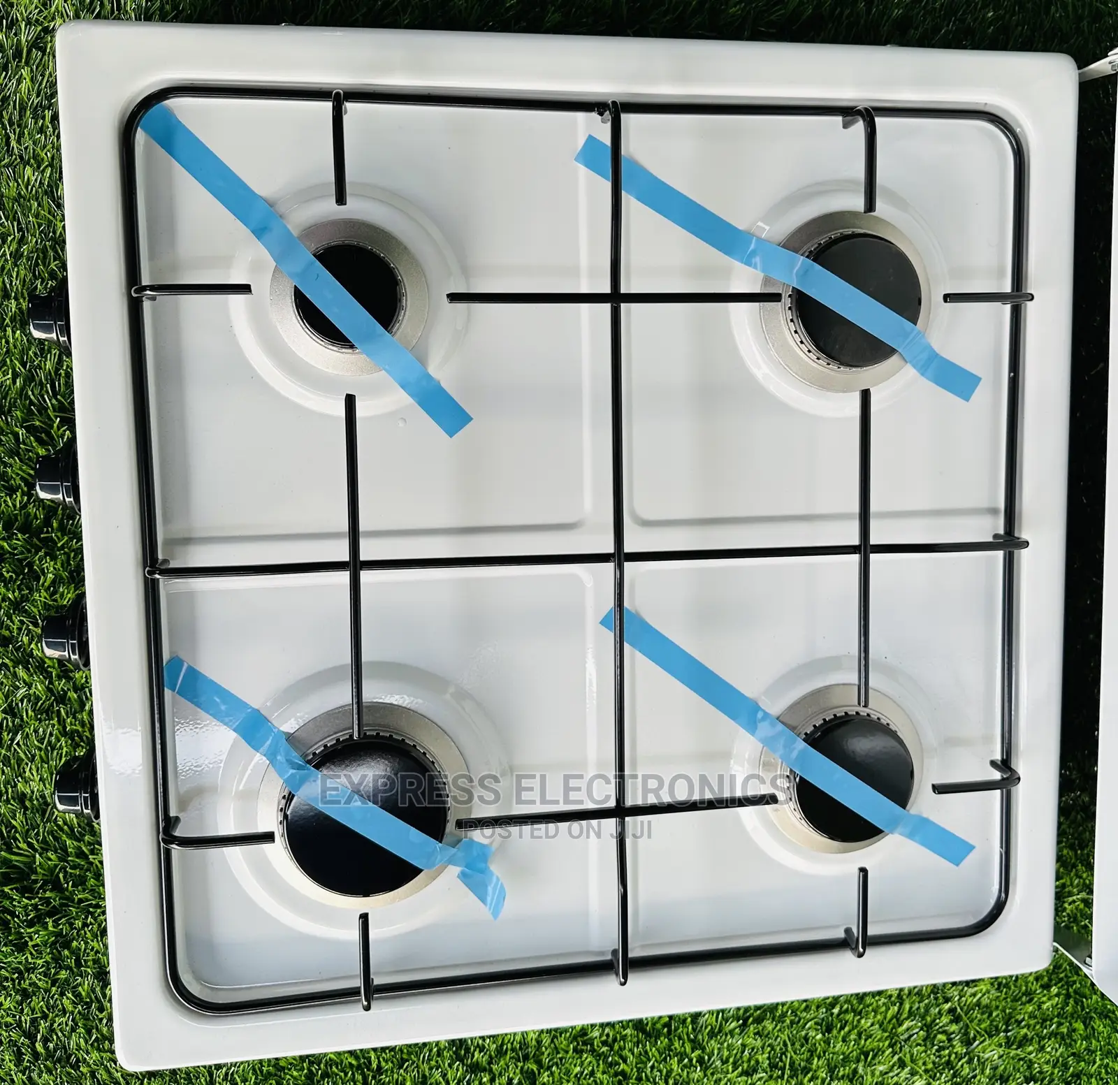 Pure White Color Gas Stove Cooker Volcano Tabletop 4b