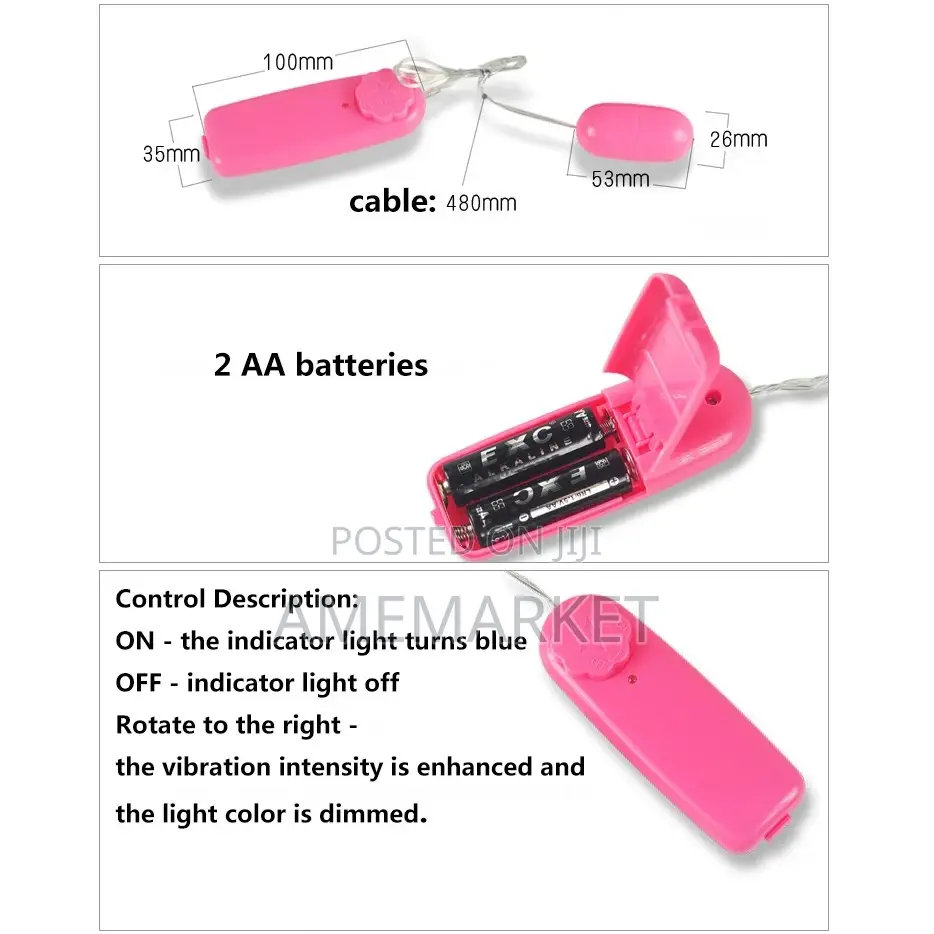 Remote Controlled Waterproof Jump G-Spot Clitoris Vibrator