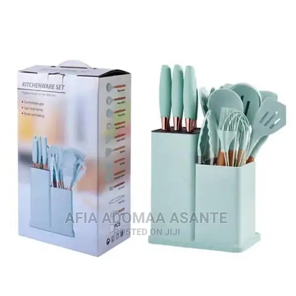 19 Pieces Silicon Spoon Set