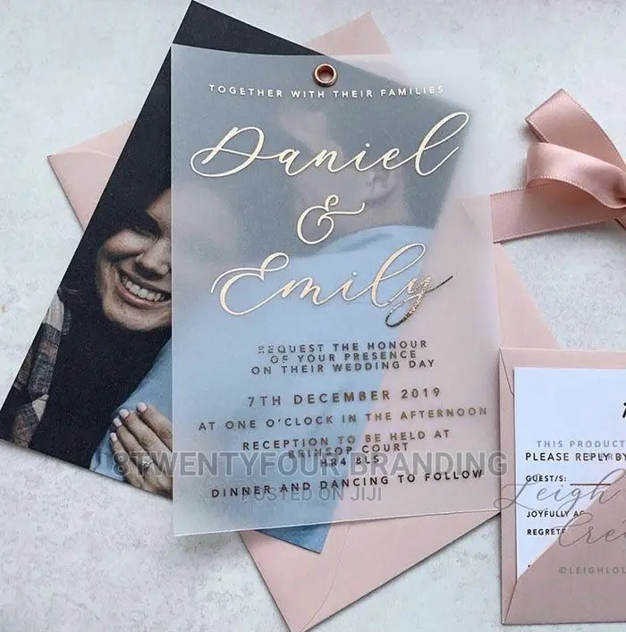 Invitation Cards With Photo (Moq: 50pcs)