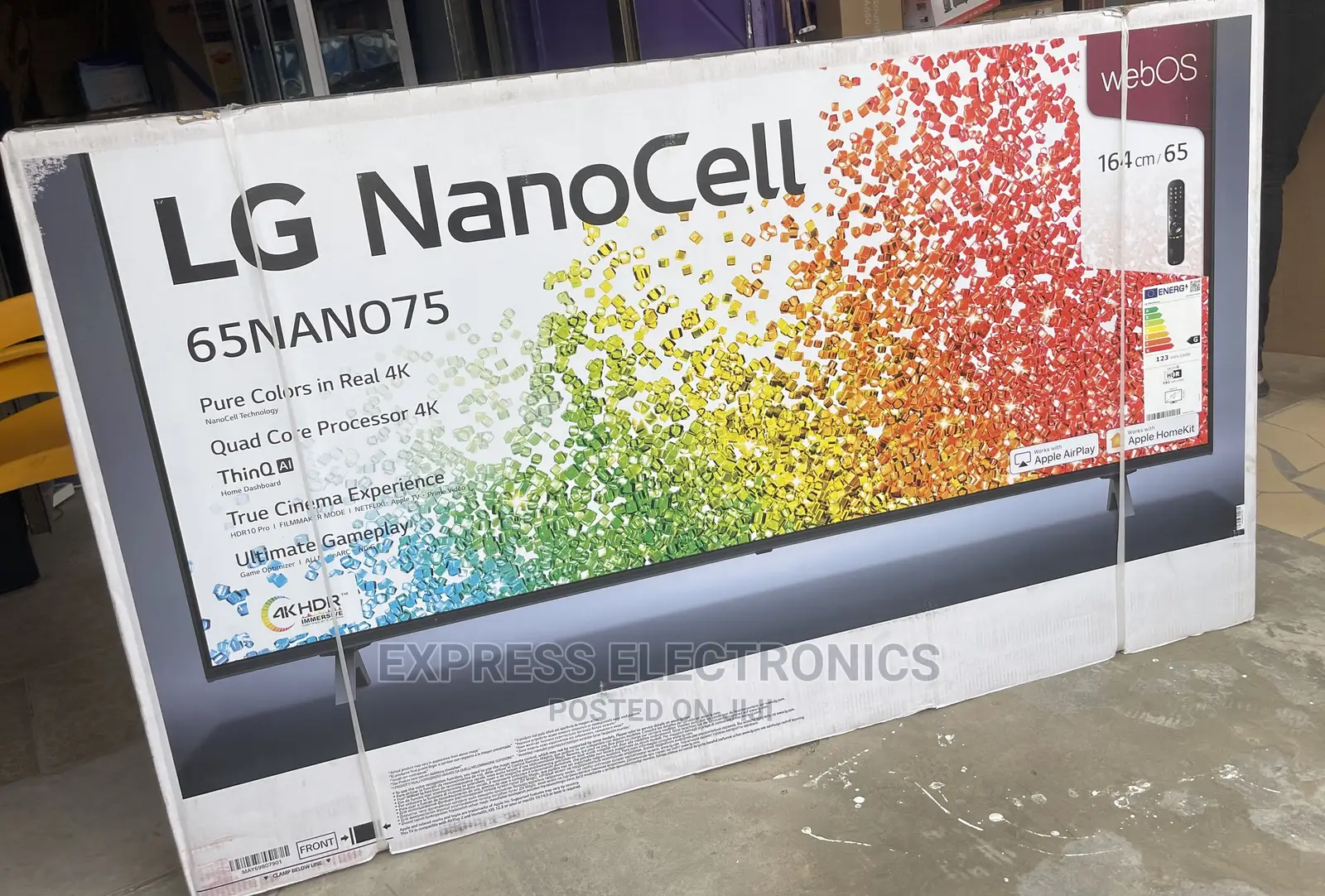 Nanocell Vivid Colors 65”UHD Smart LG Sleek Design