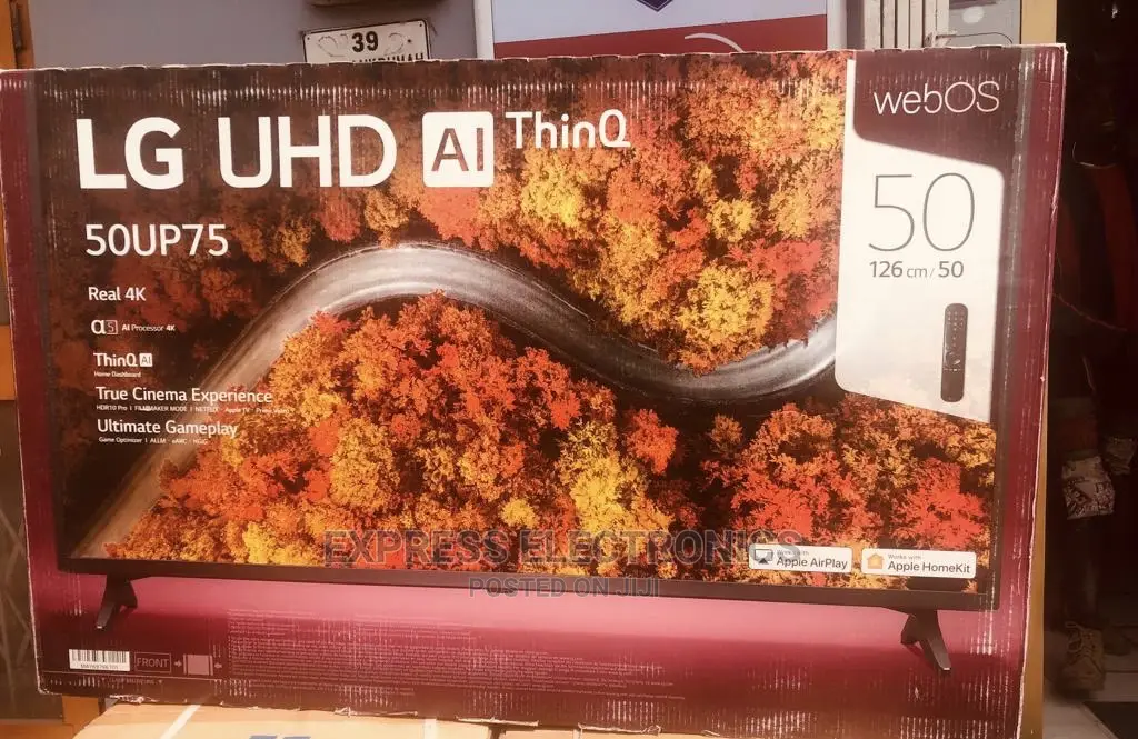 Wide Realistic View LG UHD Smart 50UP75003 Sleek Design