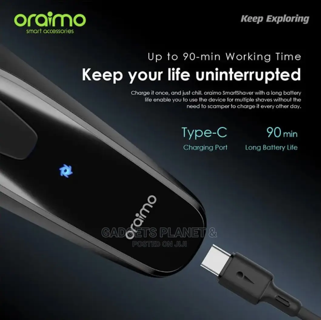 Oraimo Smartshaver Rotary Shave With Pop-Up Trimmer - RS10