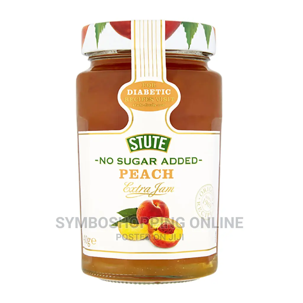 Stute No Sugar Added Peach Extra Jam 430g