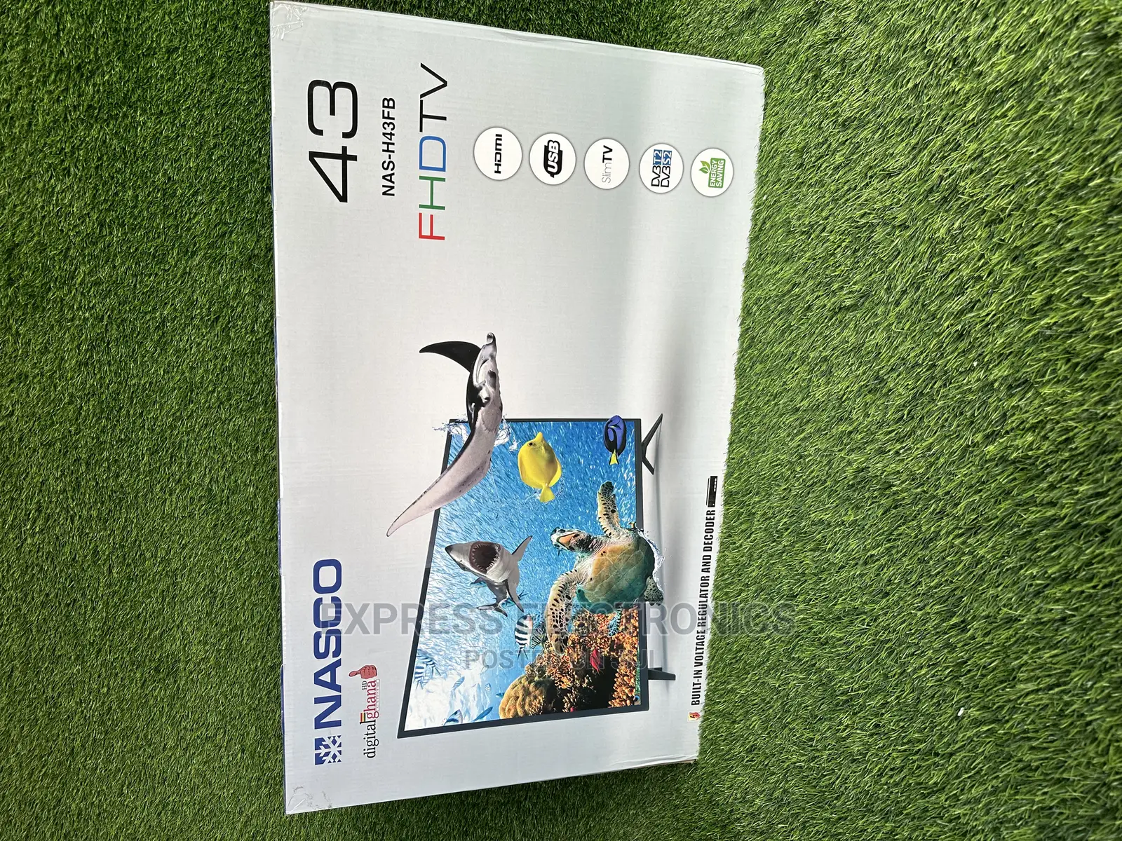 Built in Decoder Nasco 43”FHD Digital Satellite  NAS-H43FB.