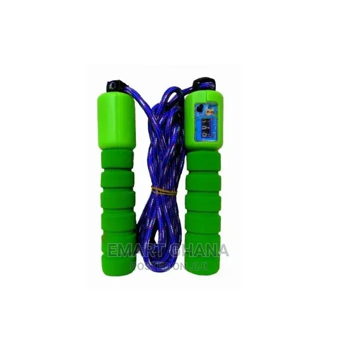 Adjustable Professional Skipping Rope With Counter - Green