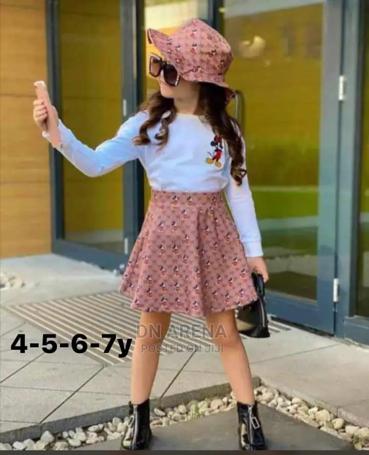 Kids 3 in 1 Outfit/ Top and Down With Hat