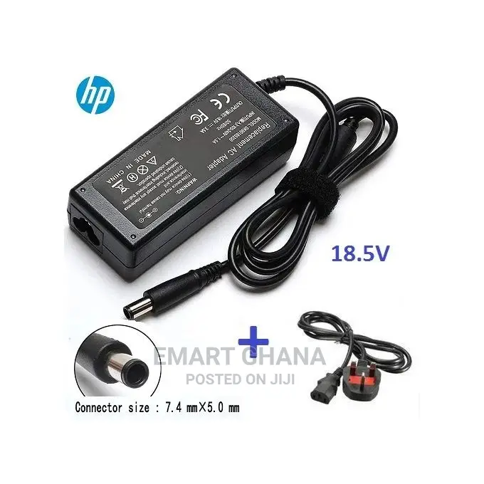 Hp Big Pin Replacement Laptop Adapter - 18.5V With Fused