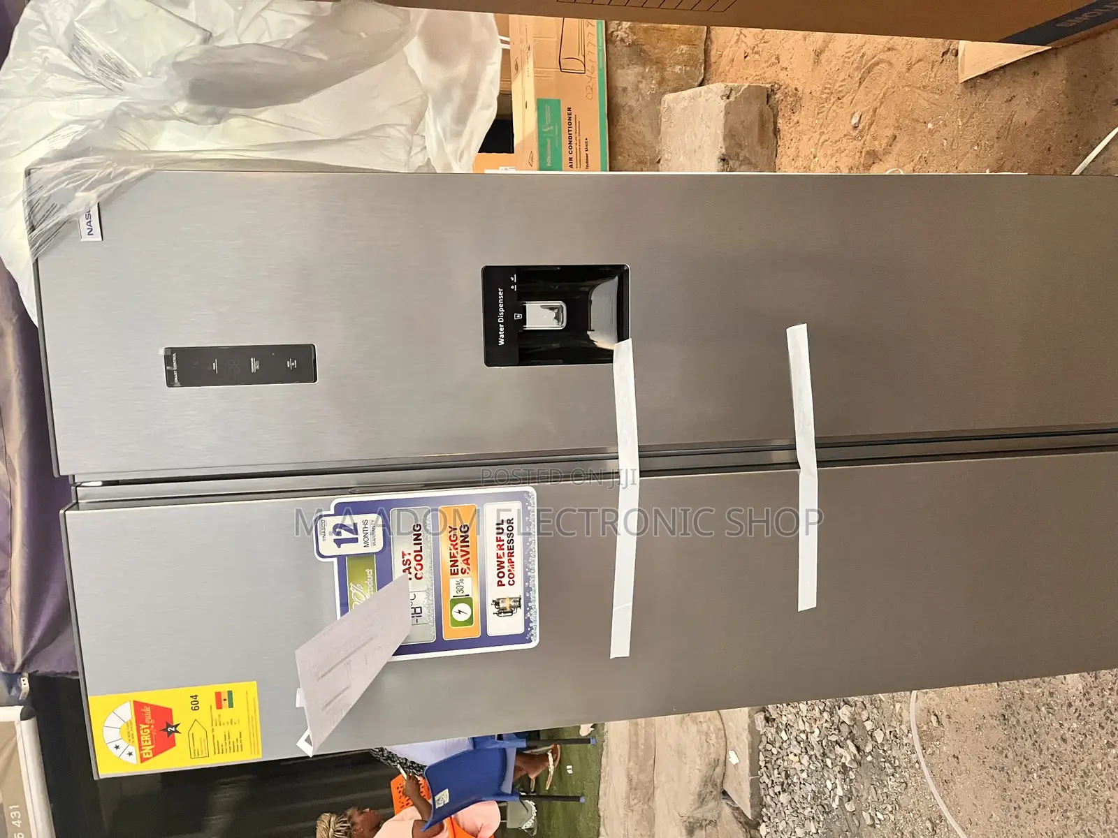 2 Stars Rating Energy Saving Nasco 436 Side by Side Fridge