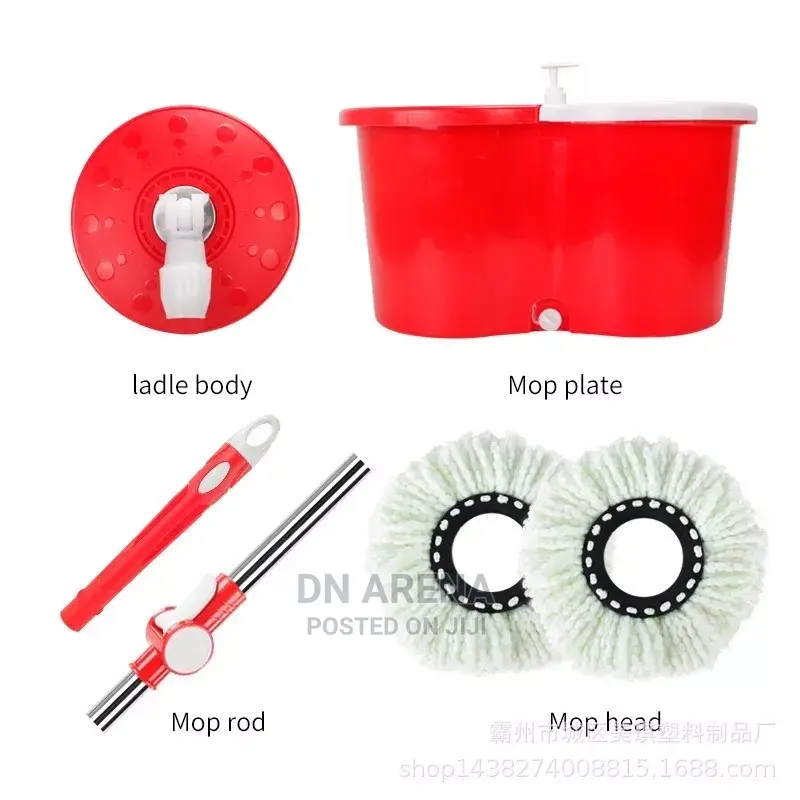 Spin Microfibers Mop With Basket