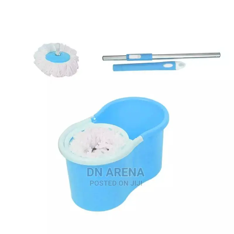 Spin Microfibers Mop With Basket